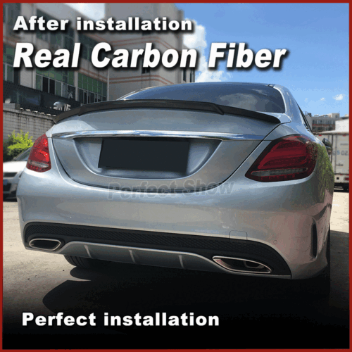 Carbon Heckspoiler Heckflügel Spoiler Lippe Passt Für Mercedes W205 C300 C43 - Bild 4 von 14