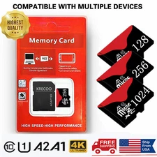 256GB 512GB Micro SD Card Memory Card TF Card with Free Adapter High Speed Lot