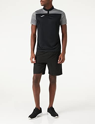 Joma Poloshirt Herren M Schwarz/Grau, Sportshirt, Kurzarm, Freizeitoberteil-image