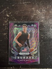 2020-21 Panini Prizm Draft Picks Crusade LaMelo Ball #83 Purple Wave Prizm (RC)