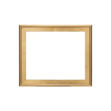Plein Air Style Frame, Hand Leafed Gold, 20x24-3" Wide Moulding with 1/2" Rab...