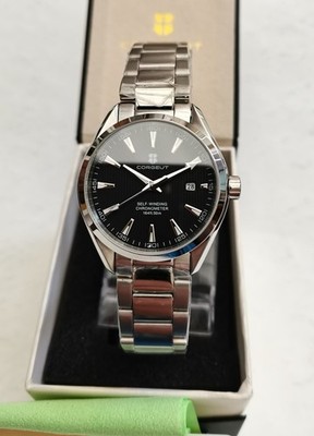 NEU IN OVP CORGEUT 6010 JAPAN AUTOMATIK GANZSTAHL SPORT/DRESS WATCH TEAK SAPPHIRE 50m