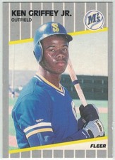 1989 Fleer #548 Ken Griffey Jr Rookie RC Mariners EX