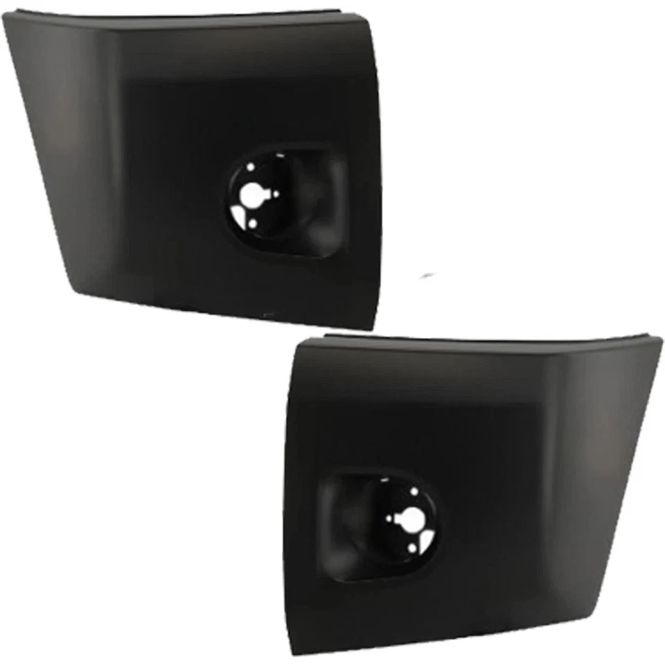 Front Bumper Chrome Steel & Bumper End Caps Kit For 2004-2015 Nissan Titan - Image 3 of 4