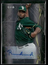Raul Alcantara Auto AU 2014 Bowman Sterling Oakland Athletics