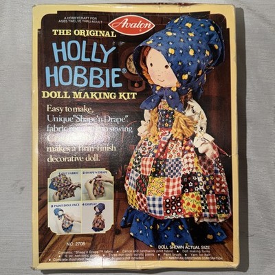 Vintage Holly Hobbie Cloth Kit Antique Hobby CIB Complete In Box