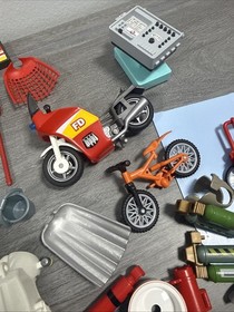 Vintage Playmobil Geobra Figures Mixed Lot VTG 90's Parts Accessories