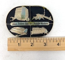 John Deere 1985 Belt Buckle Hay Forage Masters Baler Mower Conditioner Harvester