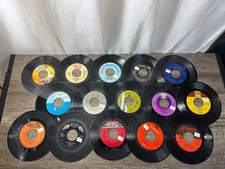 Lot of 15  Single 45 rpm Records Doo-Wop, Soul, & Alt Classics and More! #189