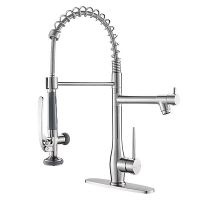 #ad Upgrade Your Kitchen with High Pressure Pull Down Faucet Brushed Nickel $179.99