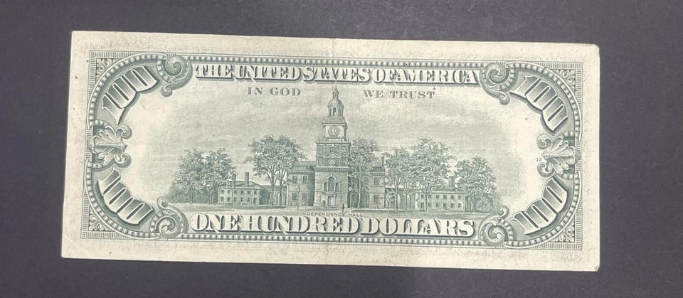 1969A $100 One Hundred Dollar Star Note Total Printed Fancy Low Serial Bill - Image 2 of 2