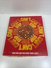 1980 Can’t Cant Stop Board Game No. 122 Parker Brothers VTG