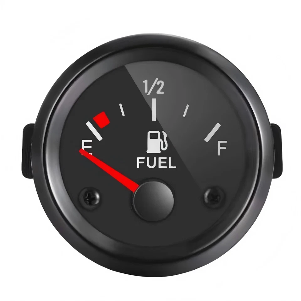 2" 52mm Car Fuel Level LED Light Gauge Meter E-1/2-F Pointer With Fuel Sensor - Image 4 of 4