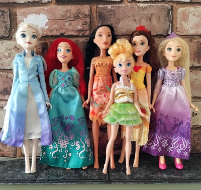 Hasbro Disney Princess Puppe Konvolut Schimmer ohne Schuhe