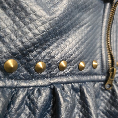 Disney Collection Evie Descendents 2 Studded Faux Leather Dress Blue Girl Sz 7/8 - Picture 8 of 17