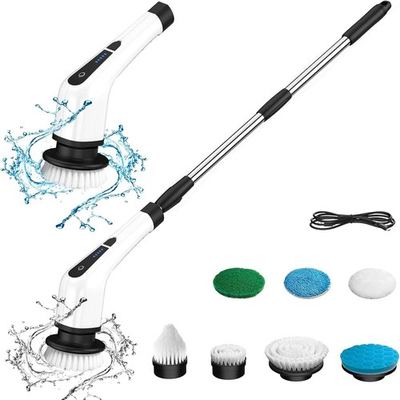 #ad Electric Spin Scrubber 7 IN 1 Cordless Power Cleaning Brush Rechargeable Cleaner $17.98