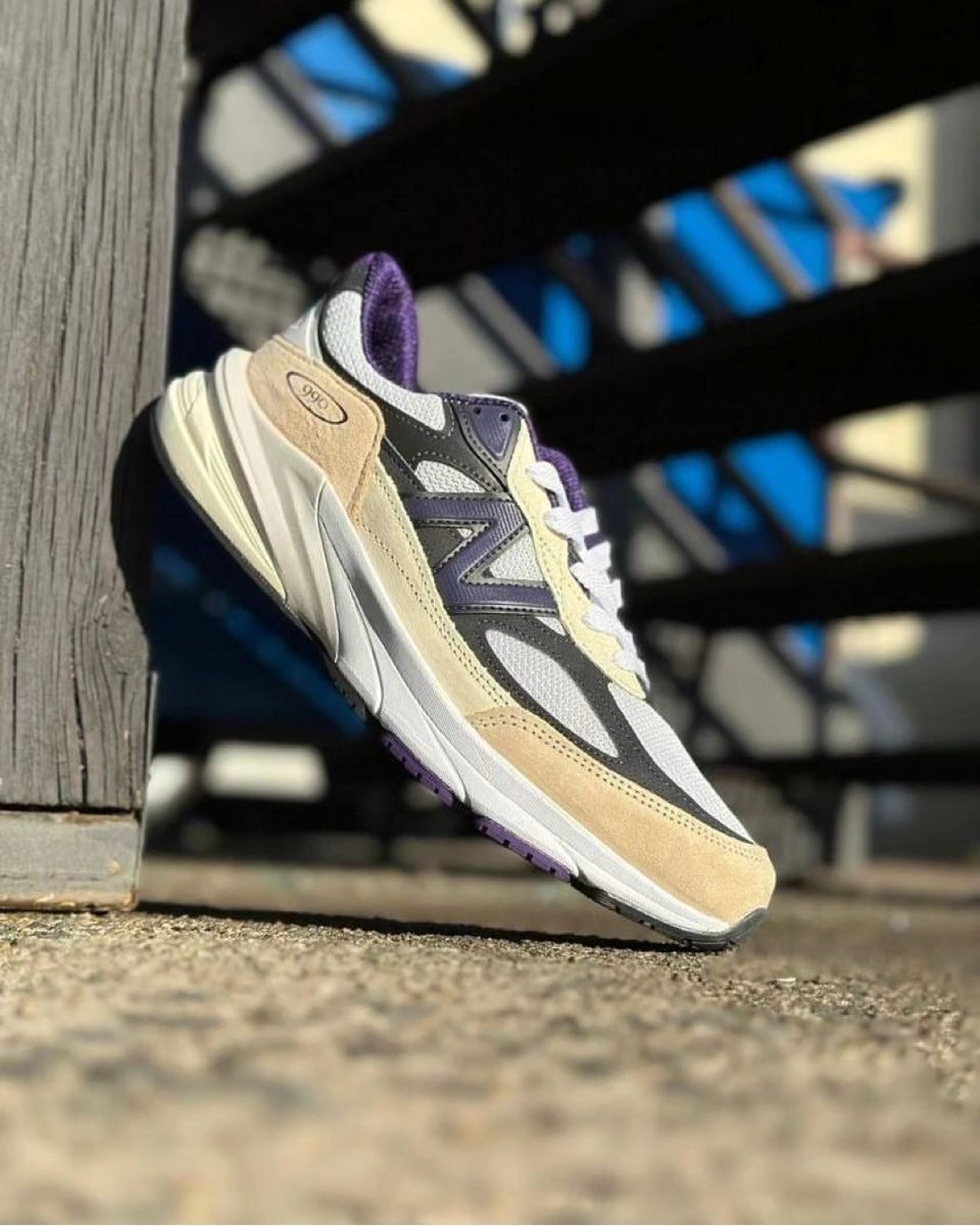 New Balance 990V6 White Black Plum Phantom width D U990WB6 Sneaker