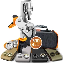 Snap Fastener Tool, Snap Installation Tool Kit, 4 Colors 300 Pcs of Boat Cove...