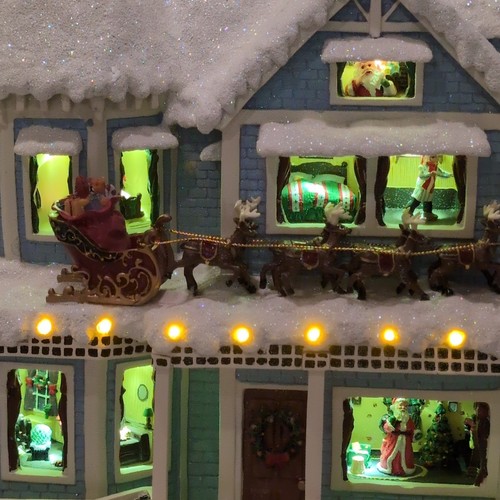 Thomas Kinkade Erzähltes Weihnachtshaus Twas The Night Before Christmas 79490 - Bild 5 von 10