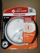 First Alert Interconnect Hard-Wired w/Battery Back-up Ionization Smoke Detector