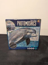 BGI Photomosaics Puzzle 1000 Pieces Robert Silvers Dolphin 27x20 NEW Sealed