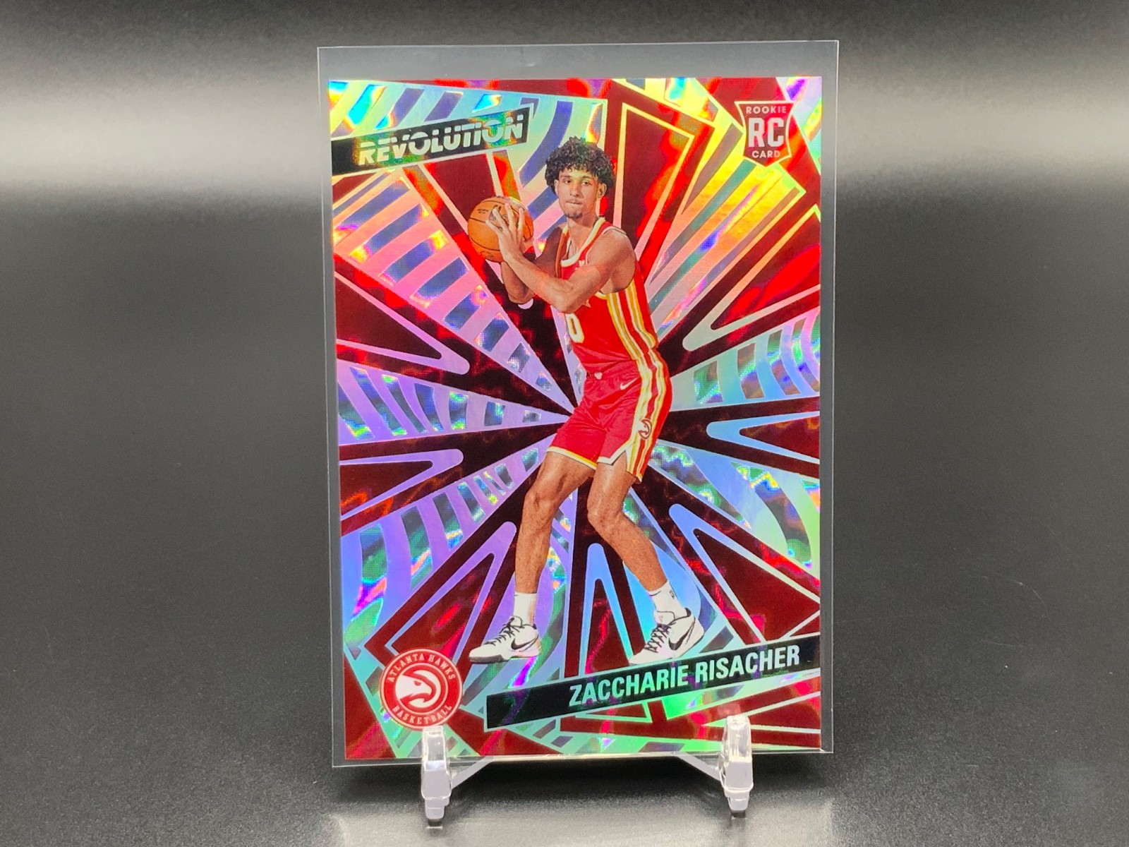 2024-25 Panini Revolution Rookies Zaccharie Risacher #104 Lightning /175 GRC1415