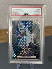 2022 Panini Mosaic Reggie Wayne #241 Genesis Mosaic Prizm PSA 10!