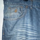 Rocawear Wide-Leg Men's Blue Denim Jeans Medium Wash Solid Cotton Polyester — photo 6