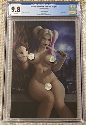 Twisted Ways #1 Sidney Augusto   HARLEY QUINN Cosplay FOIL Full Chase CGC 9.8