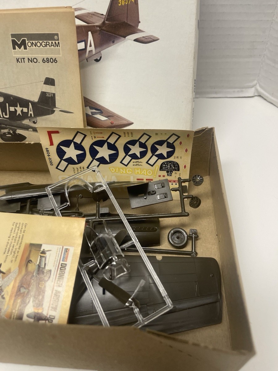 Monogram P-51B Mustang, 1/48 Scale Model Kit No 6806