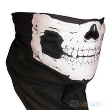 salva copri collo con mandibola di teschio - moto skull neck cover - face mask