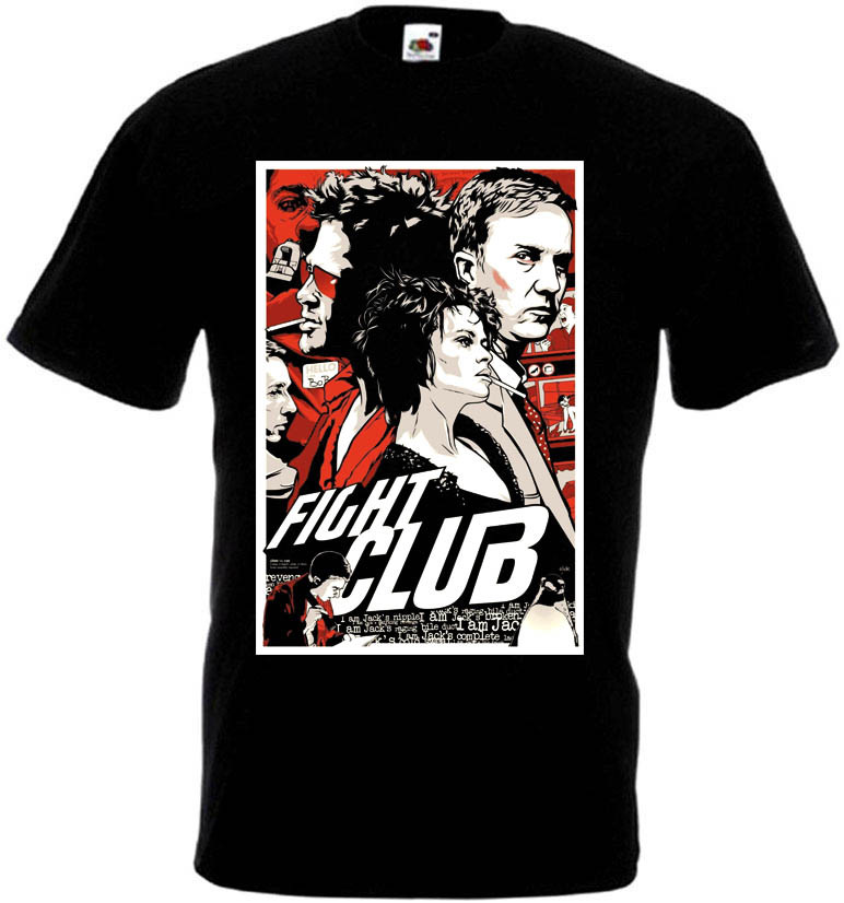 Fight Club v8 T shirt black movie poster all sizes S-5XL | eBay Fight Club v8 T shirt black movie poster all sizes S-5XL | eBay