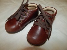 EUC Stride Rite Boys SRT Elliot 6M Brown Leather Dress Shoes SO CUTE
