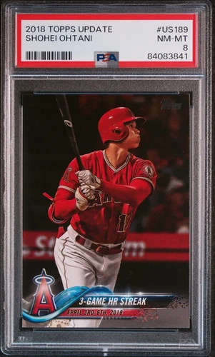 2018 Topps Update Shohei Ohtani  #US-189 PSA 8 - 772A