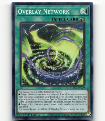 Yugioh Overlay Network Maze of Memories Super Rare | eBay