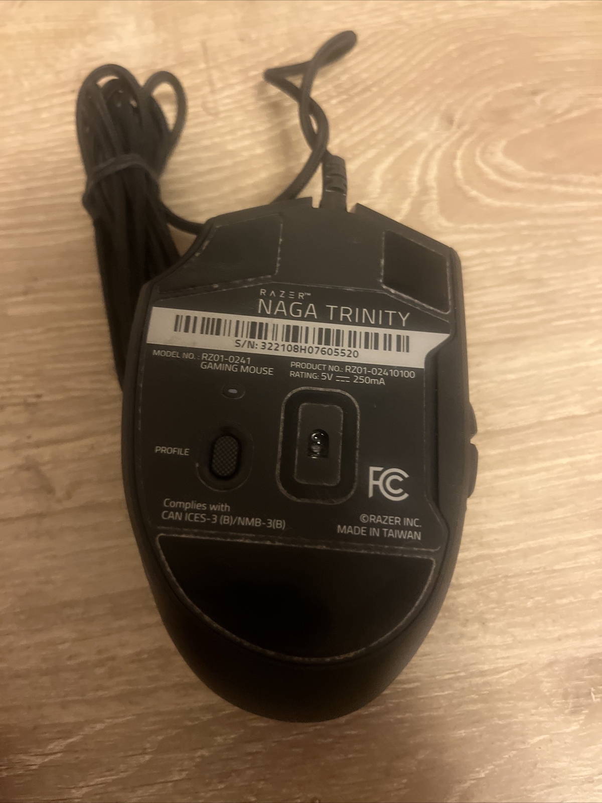 Razer Naga Trinity Gaming Mouse Rz01-0241