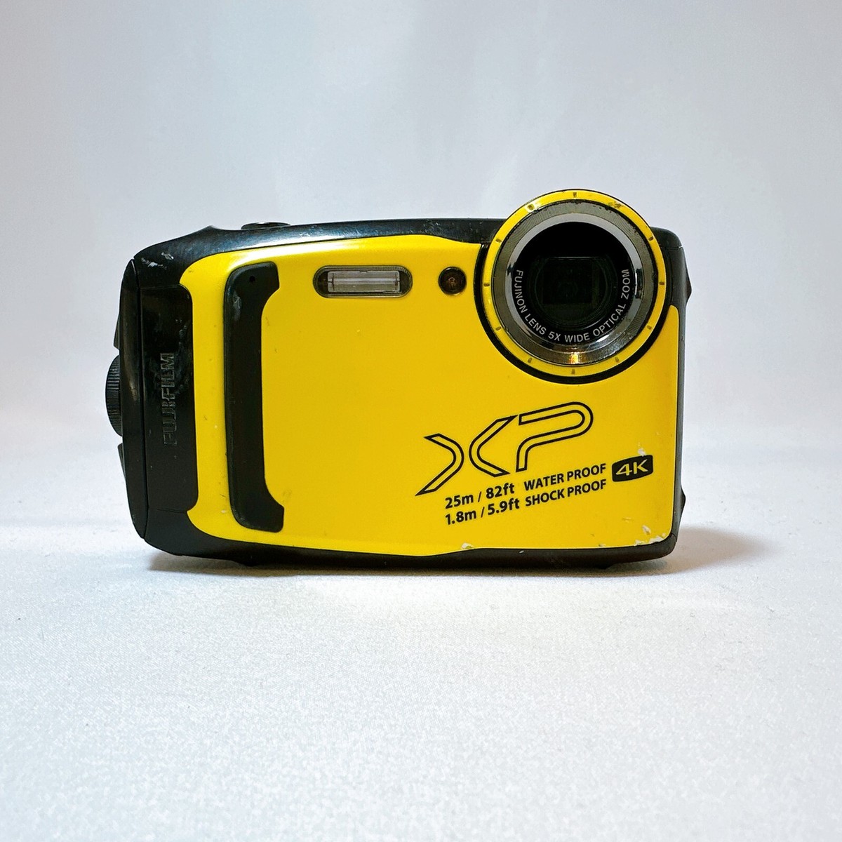 美品 動作確認済 FUJIFILM XP140 イエロー 防水 スマホ転送 4K Fujifilm FinePix XP140 Yellow Waterproof Shock Digital Camera USED
