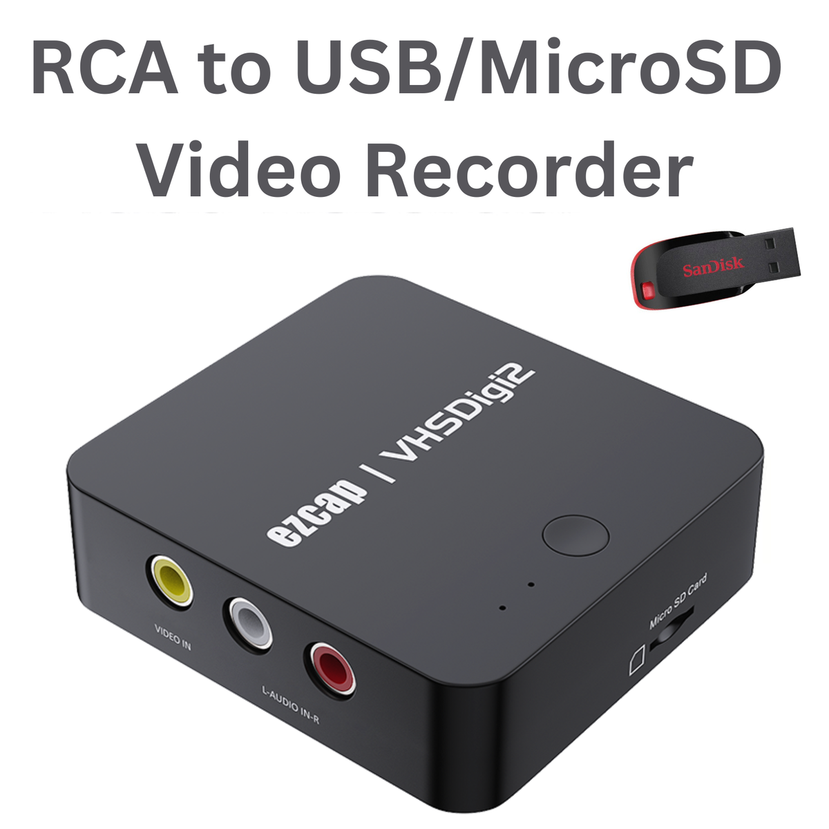 AV Video Recorder Converter Composite Digital VHS to USB HDMI SD