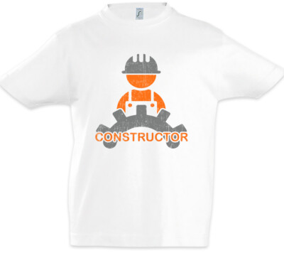 Constructor I Kinder Jungen T-Shirt Bauarbeiter Maurer Handwerker Housebuilder