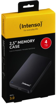 Intenso HDD externe Festplatte Memory Case 2,5 Zoll 4TB USB 3.0 schwarz