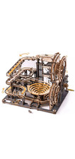 Robotime ROKR Marble Night City 3D Wooden Puzzle Games Assembly Waterwheel Model
