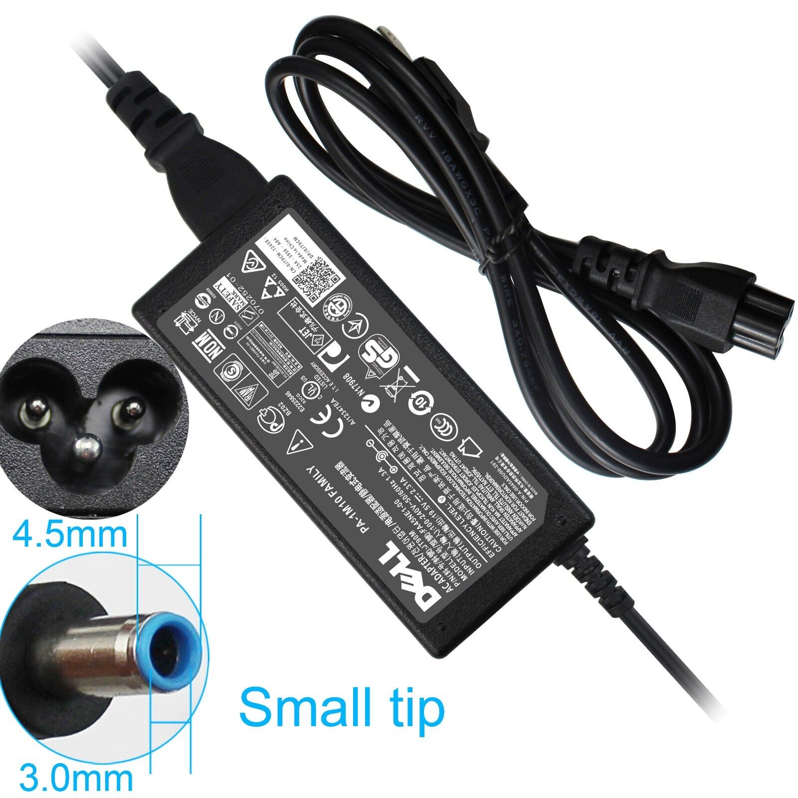 Genuine 45W 19.5V 2.31A AC Adapter for Dell Inspiron 11 12 13 14 15 LA45NM140