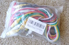 20 Pcs Electrical Jumper Cables Test Leads with Alligator Clips @c5
