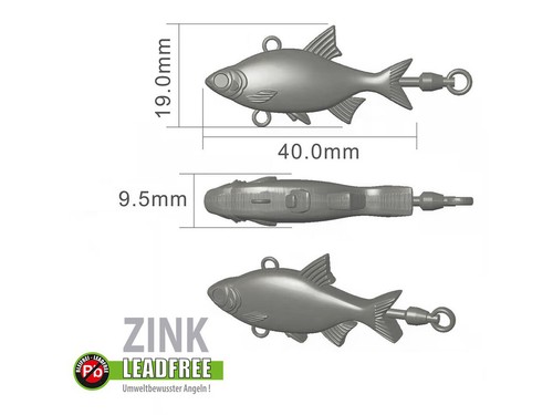 Jenzi Spin-Jig 4cm 16g Zinc Slow Coulée Lente Leurre Spinner COULEURS - Photo 2/11