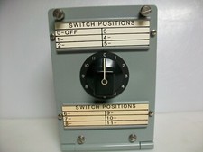 TABET MFG. CO.   12 POSITION 2 POLE - SELECTOR SWITCH BOX