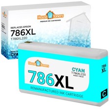 1PK T786XL for Epson Ink Cartridges for WorkForce WF-4630 WF-4640 WF-5110 Cyan