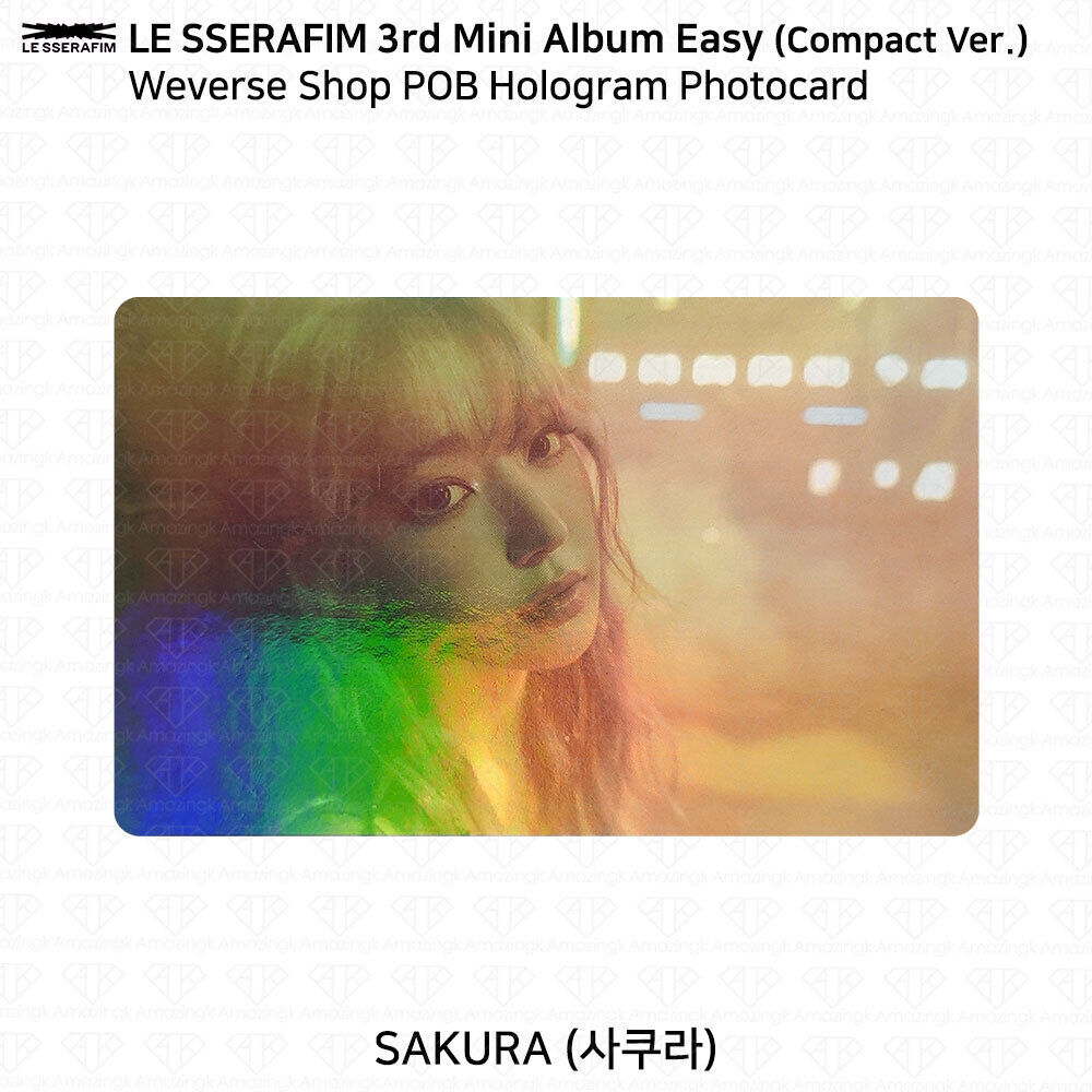 Le Sserafim 3rd Mini Album Easy Weverse Shop POB Photocard Le Sserafim 3rd Mini Album Easy Weverse Shop POB Photocard