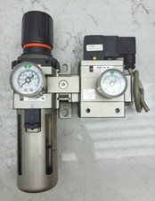 Smc AW4000-04D Filter Regulator AV4000-04-5DZ Soft Start Up Valve 0-150 Psi