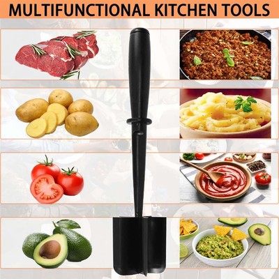 Meat Hamburger Chopper Heat Resistant Utensil Ground Beef Potato Masher Spatula