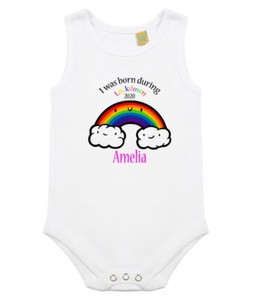 born in 2020 baby vest